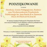 PODZIĘKOWANIE